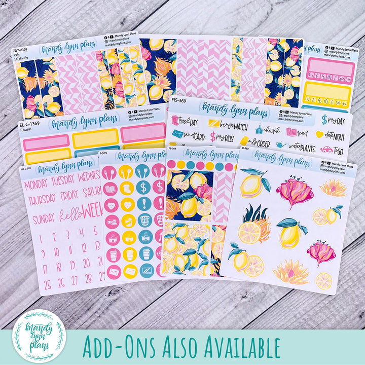 July 2026 or Any Month Monthly Kit || A5, B6, A6 Plans by Just Scribble || Vibrant Lemonade || 369