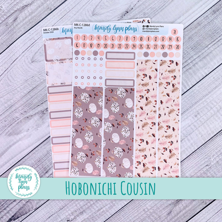 Any Month Hobonichi Cousin Monthly Kit || Blush and Spice || MK-C-1286