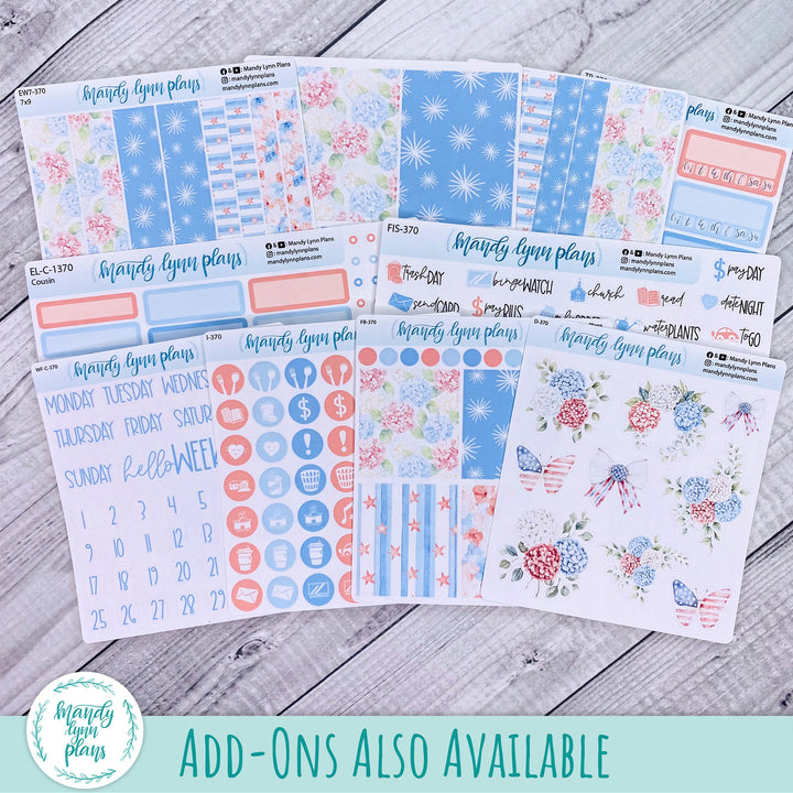 Daily Kit || A5, B6, A6 || Patriotic Posy || 370