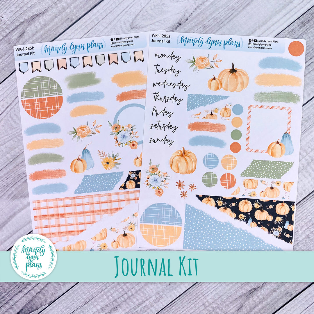 Pumpkin Floral Journal Kit || WK-J-285