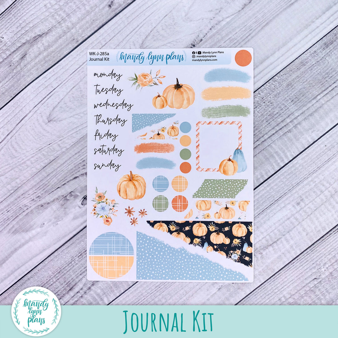 Pumpkin Floral Journal Kit || WK-J-285