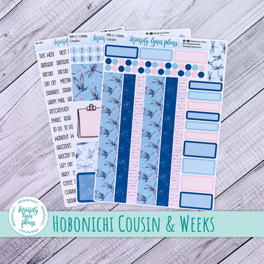 Weekly Kit || Hobonichi Cousin and Weeks || Dragonflies || 368