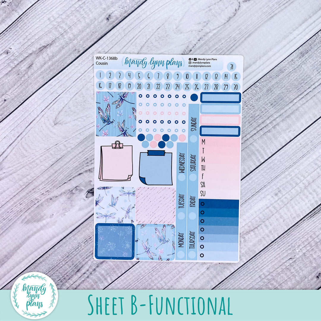 Weekly Kit || Hobonichi Cousin and Weeks || Dragonflies || 368