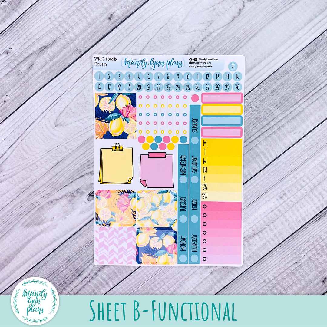 Weekly Kit || Hobonichi Cousin and Weeks || Vibrant Lemonade || 369