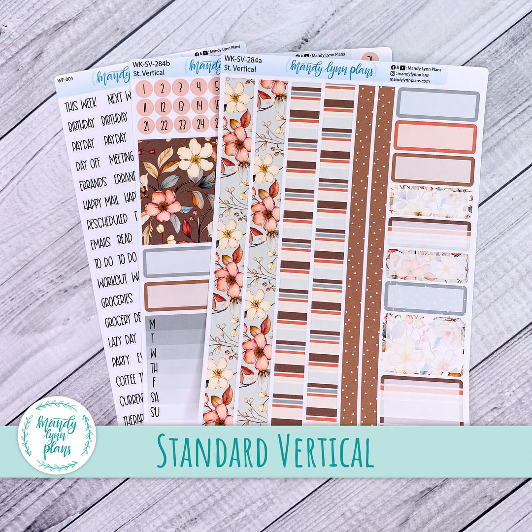 Standard Vertical Weekly Kit || Autumn Blooms || WK-SV-284