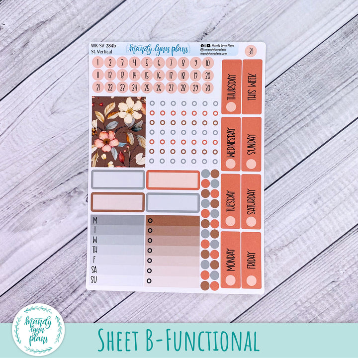 Standard Vertical Weekly Kit || Autumn Blooms || WK-SV-284