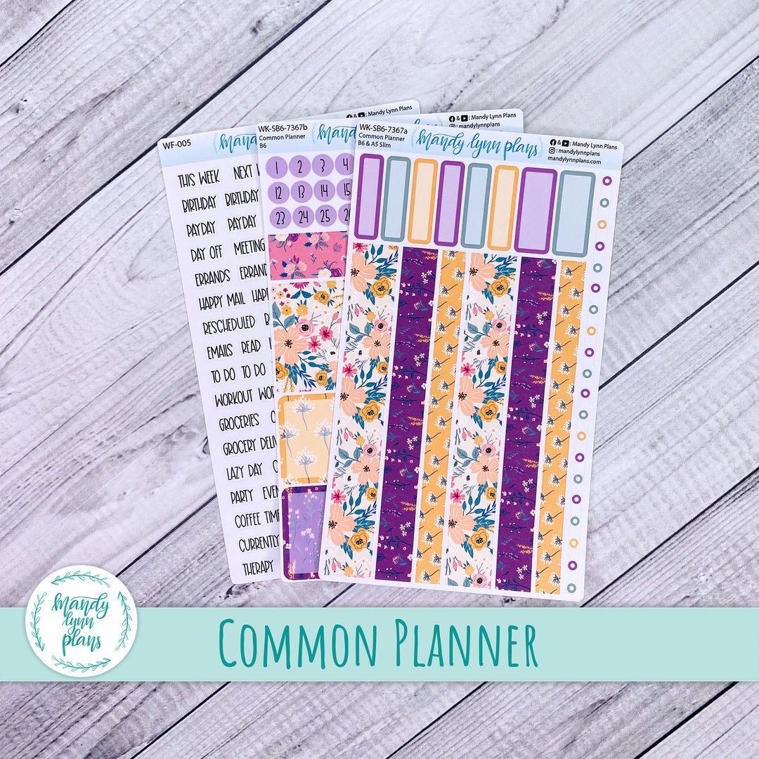 Weekly Kit || Sterling Ink Common Planners || Eclectic Blooms || 367