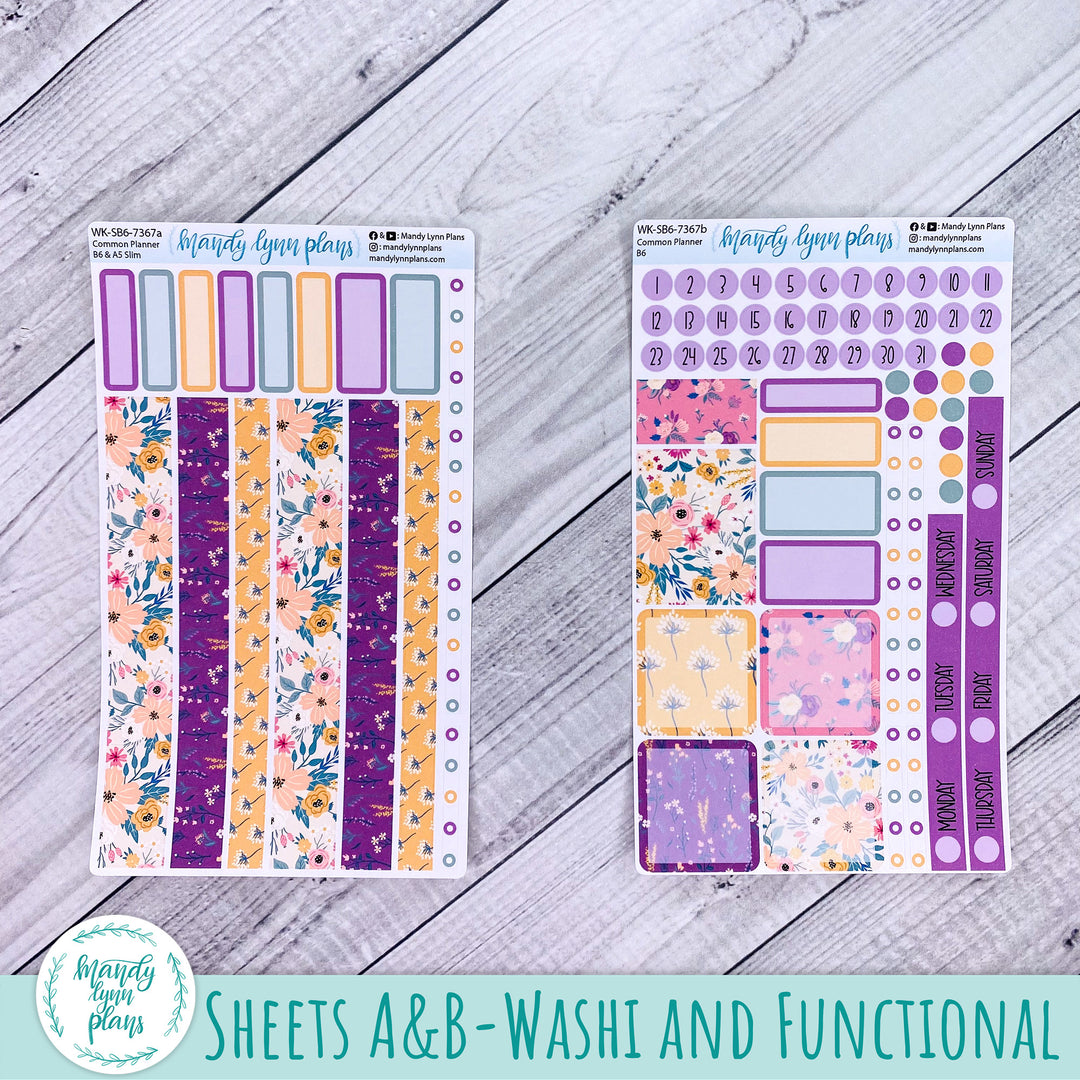 Weekly Kit || Sterling Ink Common Planners || Eclectic Blooms || 367
