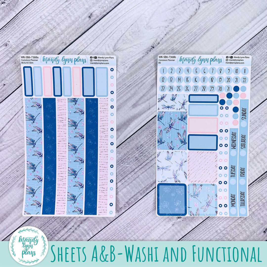 Weekly Kit || Sterling Ink Common Planners || Dragonflies || 368