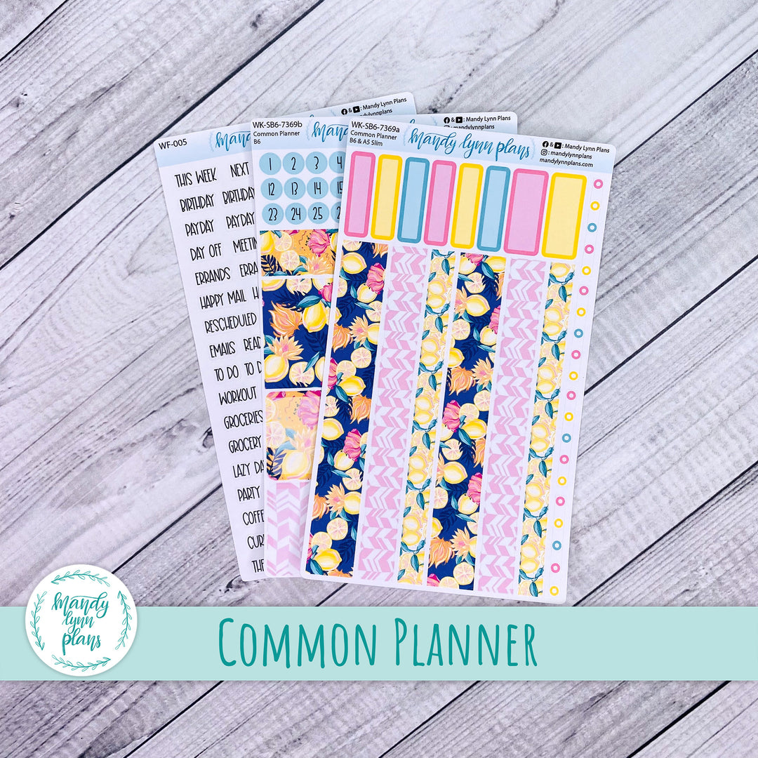 Weekly Kit || Sterling Ink Common Planners || Vibrant Lemonade || 369
