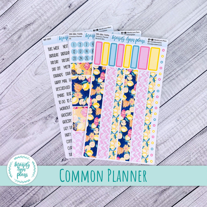 Weekly Kit || Sterling Ink Common Planners || Vibrant Lemonade || 369