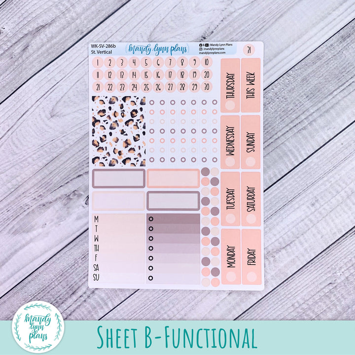 Standard Vertical Weekly Kit || Blush and Spice || WK-SV-286