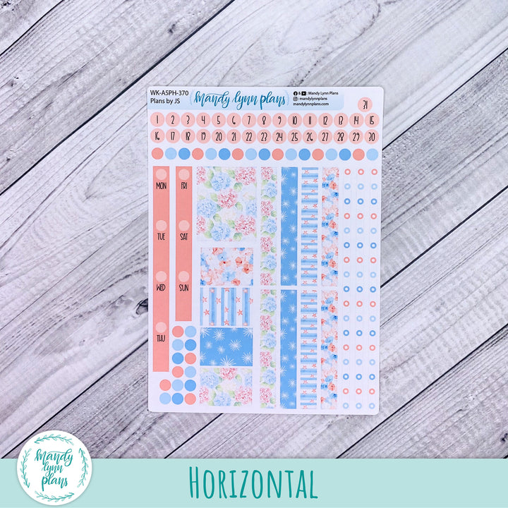 Weekly Kit || A5, B6, A6 Plans by Just Scribble || Patriotic Posy || 370