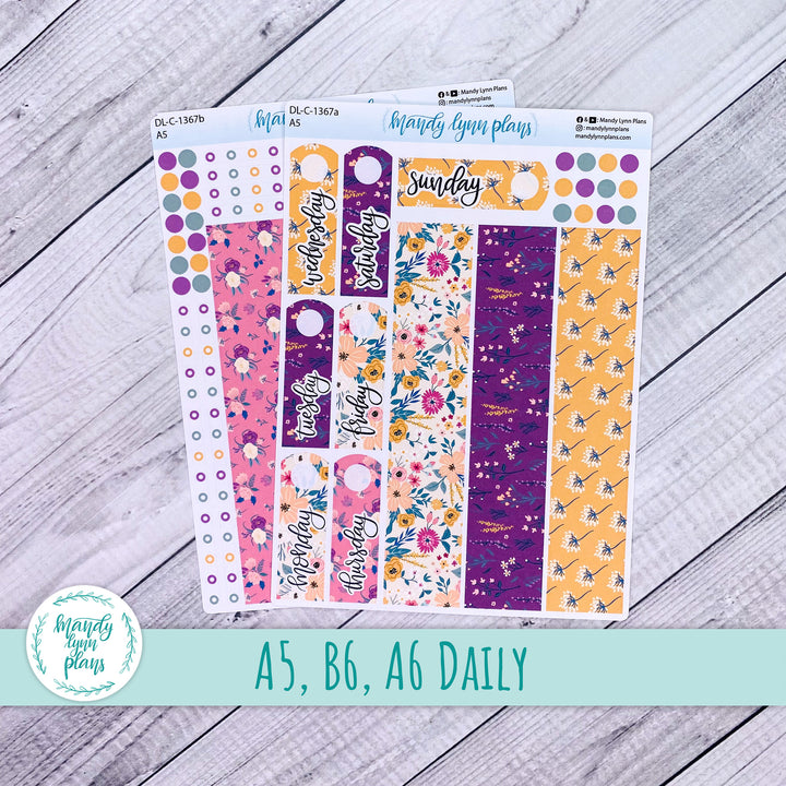 Daily Kit || A5, B6, A6 || Eclectic Blooms || 367