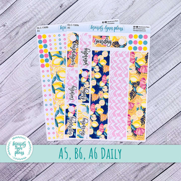 Daily Kit || A5, B6, A6 || Vibrant Lemonade || 369