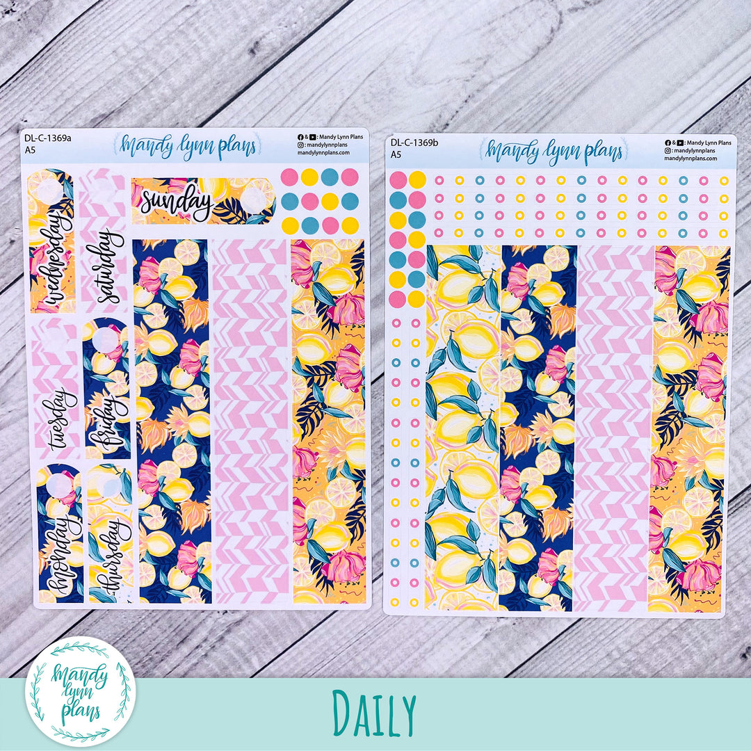 Daily Kit || A5, B6, A6 || Vibrant Lemonade || 369