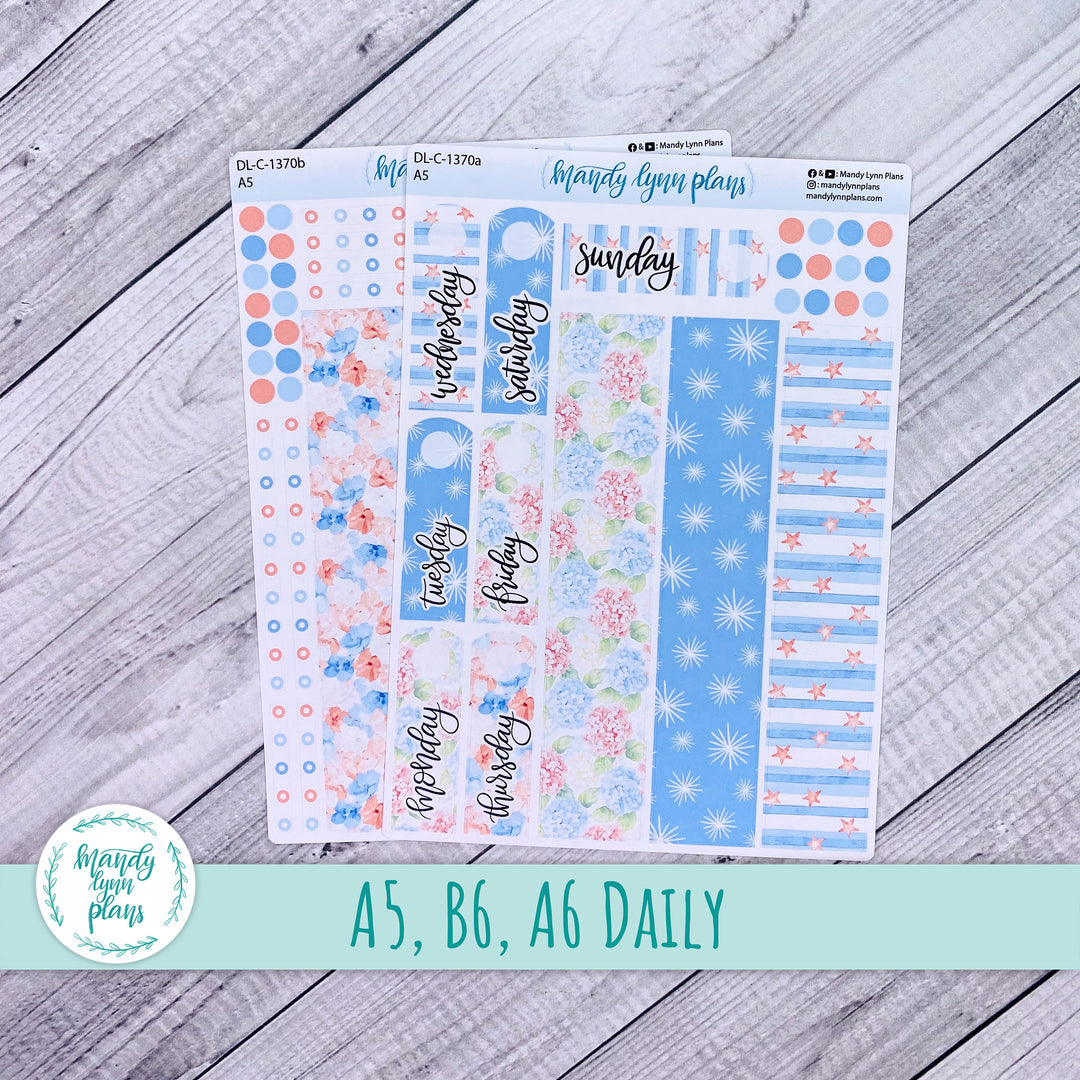 Daily Kit || A5, B6, A6 || Patriotic Posy || 370