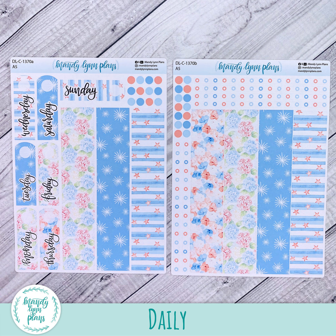 Daily Kit || A5, B6, A6 || Patriotic Posy || 370
