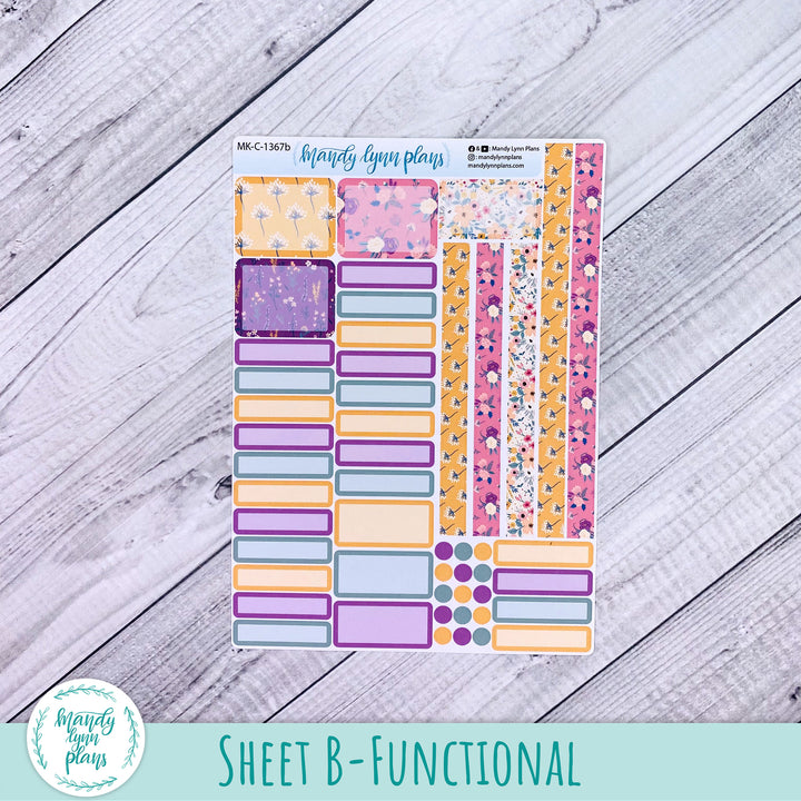 July 2026 or Any Month Monthly Kit || Hobonichi Cousin, Weeks, A6 || Eclectic Blooms || 367