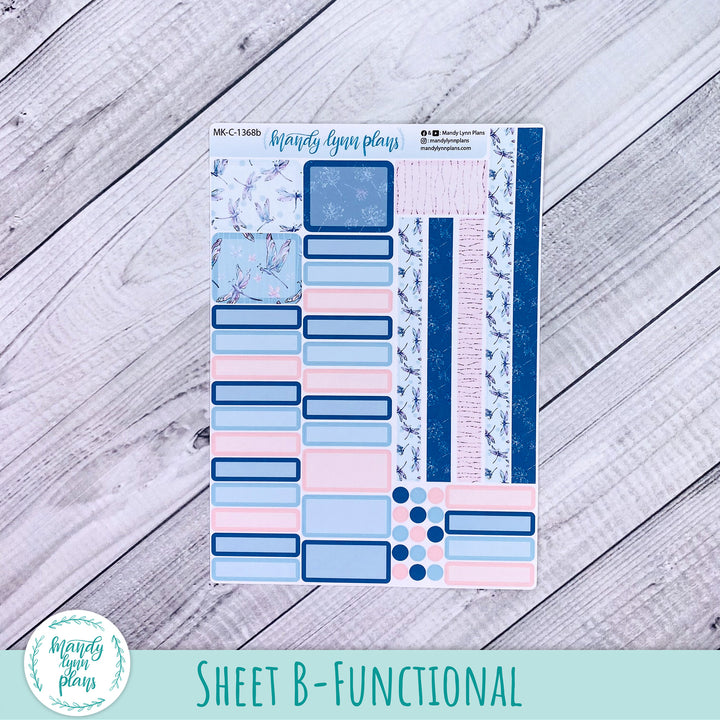 July 2026 or Any Month Monthly Kit || Hobonichi Cousin, Weeks, A6 || Dragonflies || 368