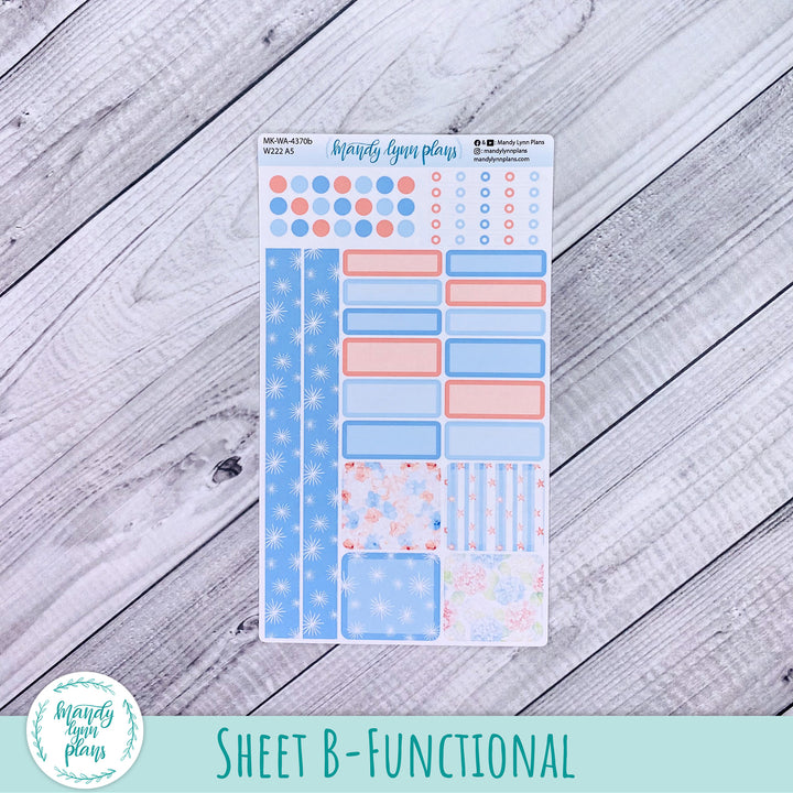 July 2026 or Any Month Monthly Kit || Wonderland 222 A5, B6, A6 || Patriotic Posy || 370