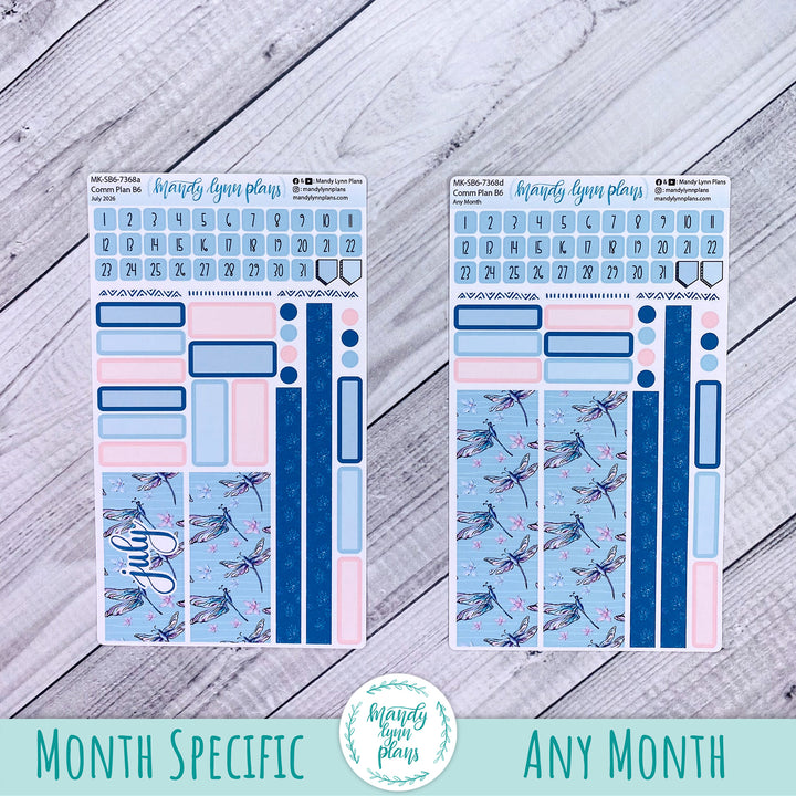 July 2026 or Any Month Monthly Kit || Sterling Ink A5, A5 Slim, B6, B6 Slim, N1, N2 Common Planner || Dragonflies || 368