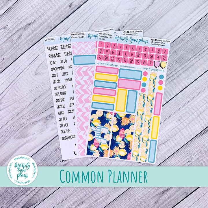 July 2026 or Any Month Monthly Kit || Sterling Ink A5, A5 Slim, B6, B6 Slim, N1, N2 Common Planner || Vibrant Lemonade || 369