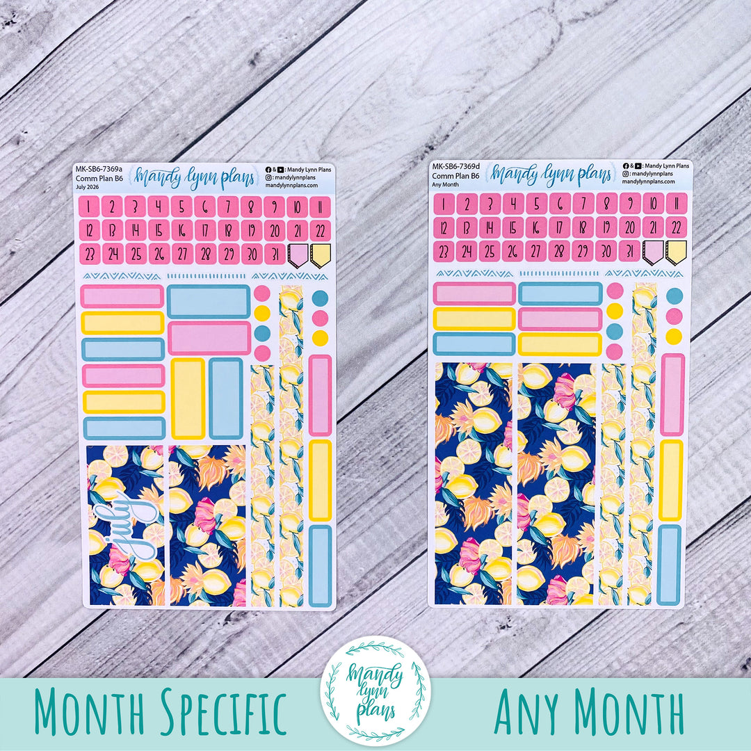 July 2026 or Any Month Monthly Kit || Sterling Ink A5, A5 Slim, B6, B6 Slim, N1, N2 Common Planner || Vibrant Lemonade || 369