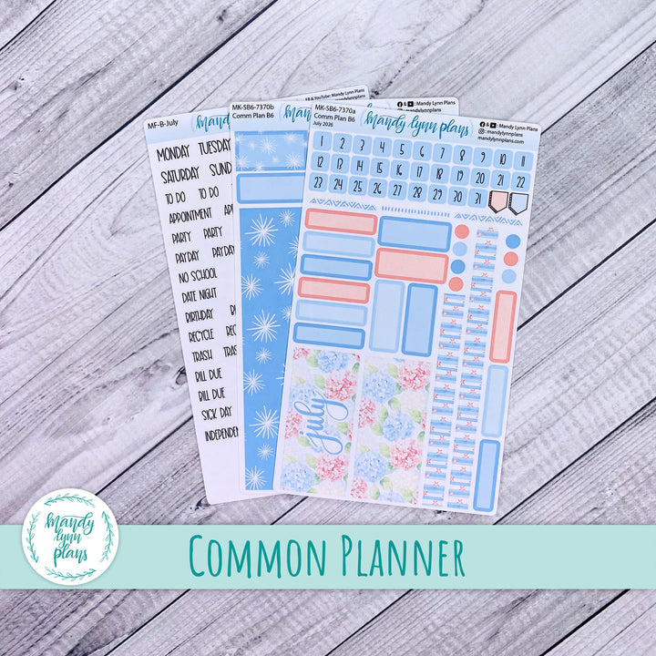 July 2026 or Any Month Monthly Kit || Sterling Ink A5, A5 Slim, B6, B6 Slim, N1, N2 Common Planner || Patriotic Posy || 370