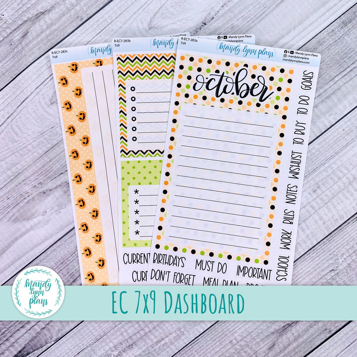 October EC 7x9 Dashboard Kit || Happy Pumpkins || R-EC7-283