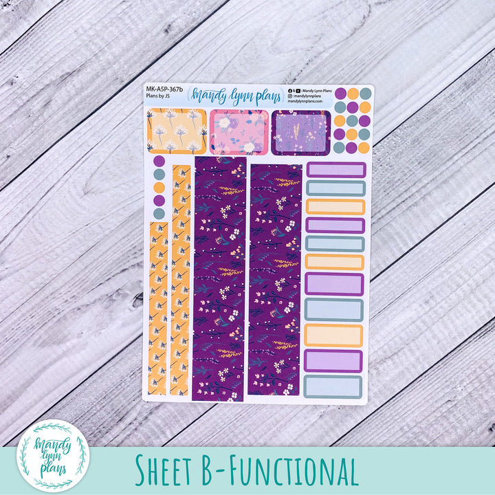 July 2026 or Any Month Monthly Kit || A5, B6, A6 Plans by Just Scribble || Eclectic Blooms || 367