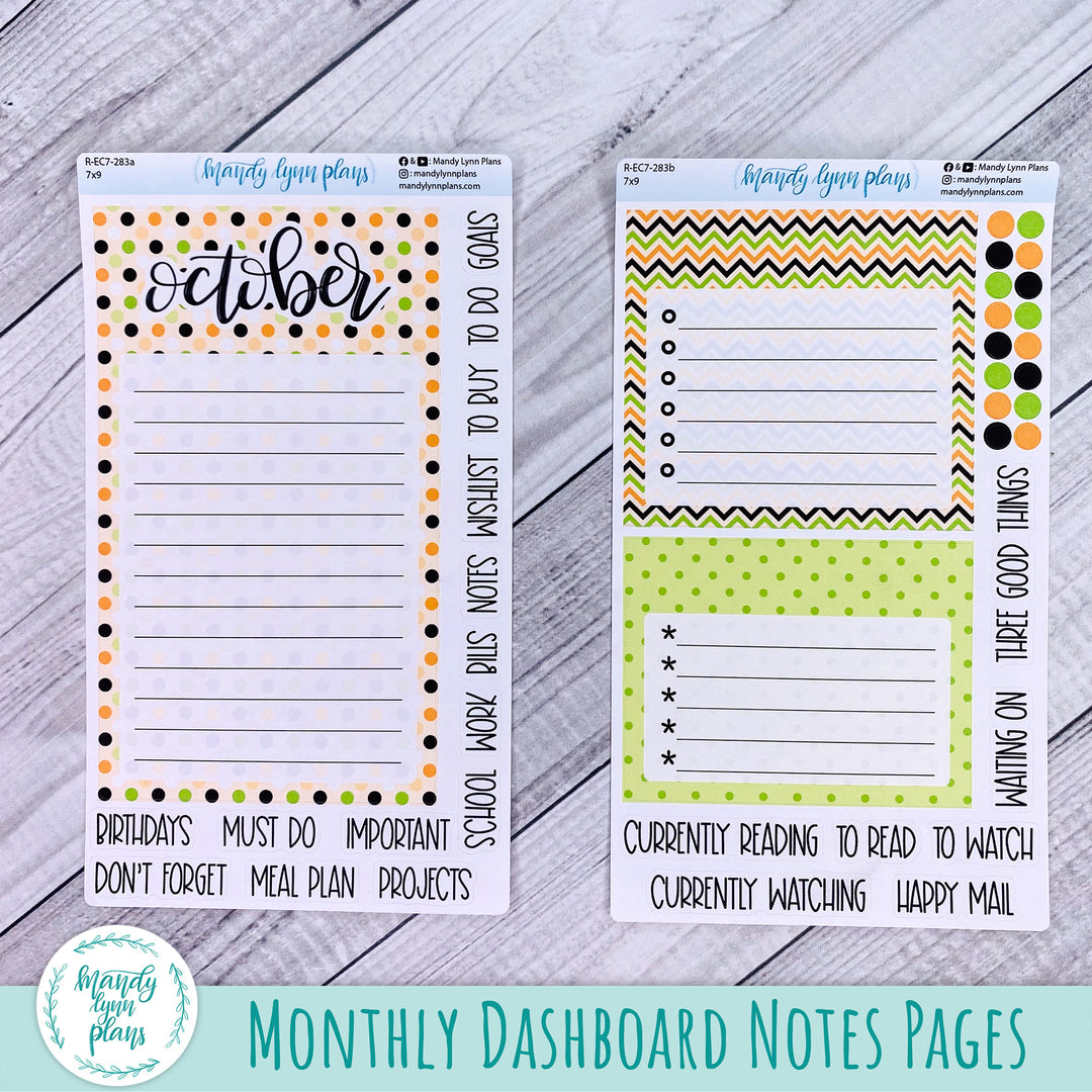 October EC 7x9 Dashboard Kit || Happy Pumpkins || R-EC7-283