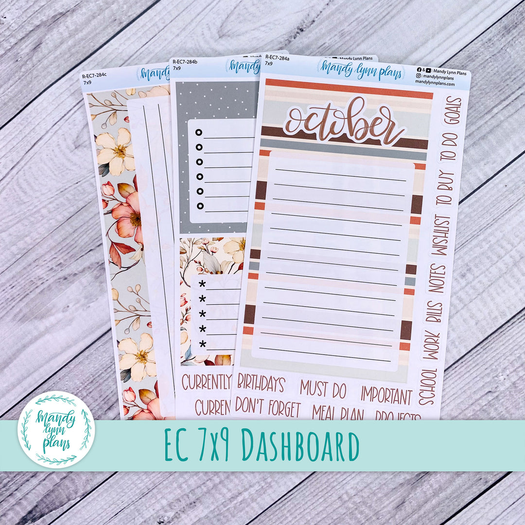 October EC 7x9 Dashboard Kit || Autumn Blooms || R-EC7-284