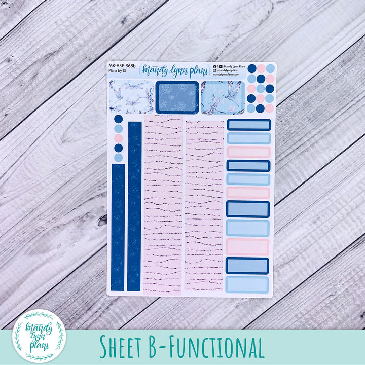 July 2026 or Any Month Monthly Kit || A5, B6, A6 Plans by Just Scribble || Dragonflies || 368