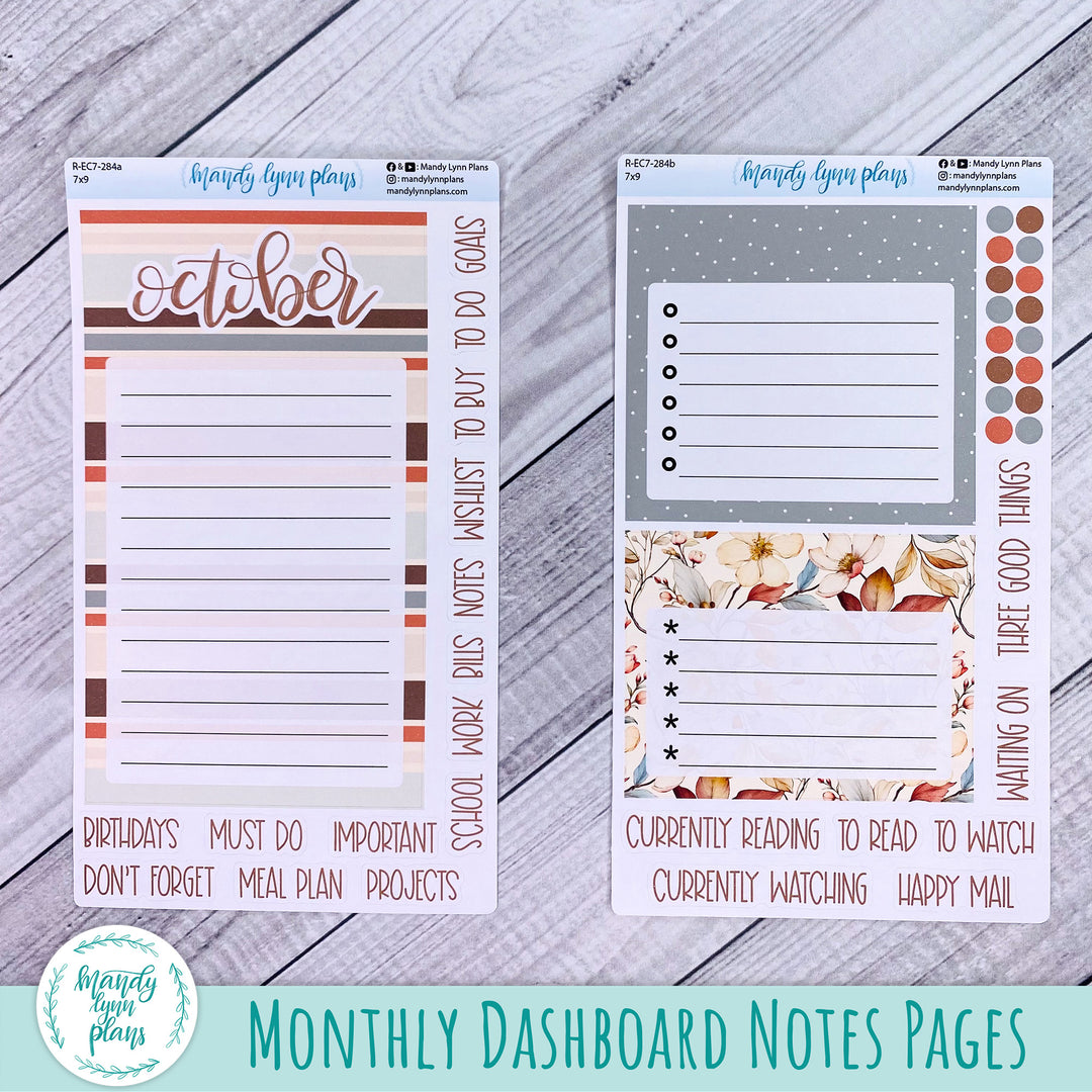 October EC 7x9 Dashboard Kit || Autumn Blooms || R-EC7-284