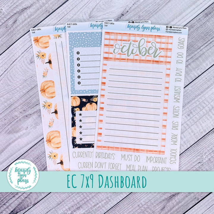 October EC 7x9 Dashboard Kit || Pumpkin Floral || R-EC7-285