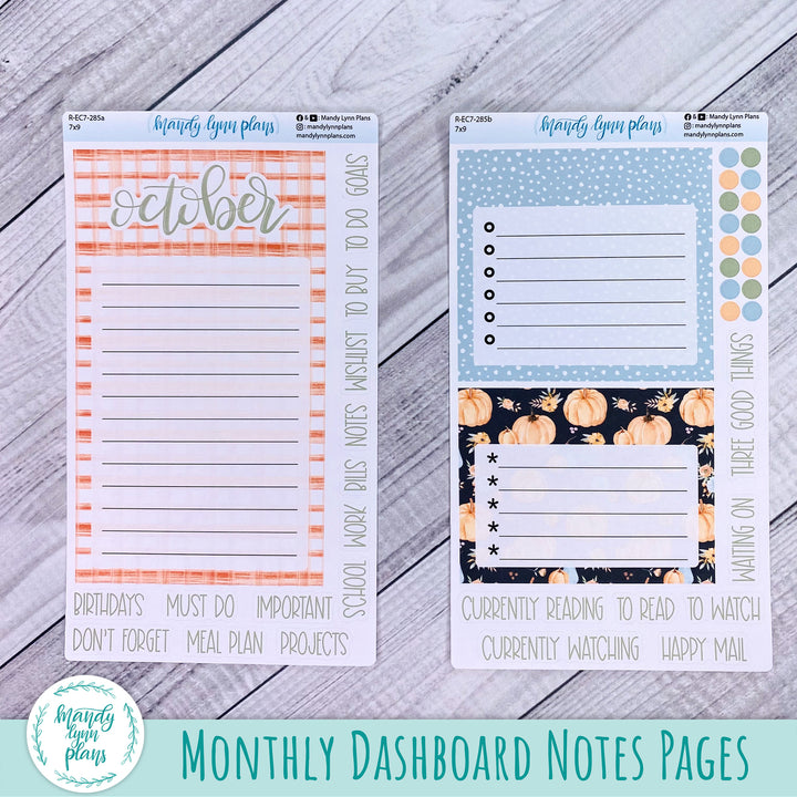 October EC 7x9 Dashboard Kit || Pumpkin Floral || R-EC7-285