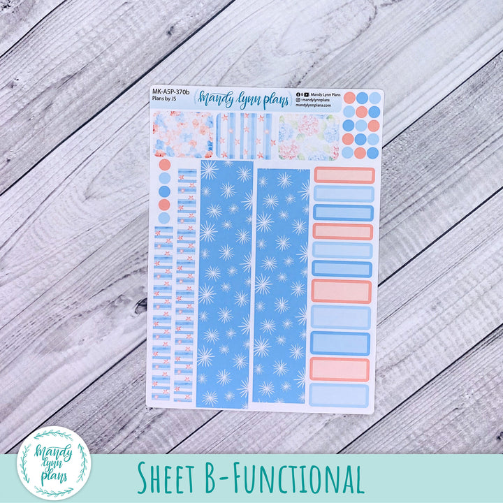 July 2026 or Any Month Monthly Kit || A5, B6, A6 Plans by Just Scribble || Patriotic Posy || 370