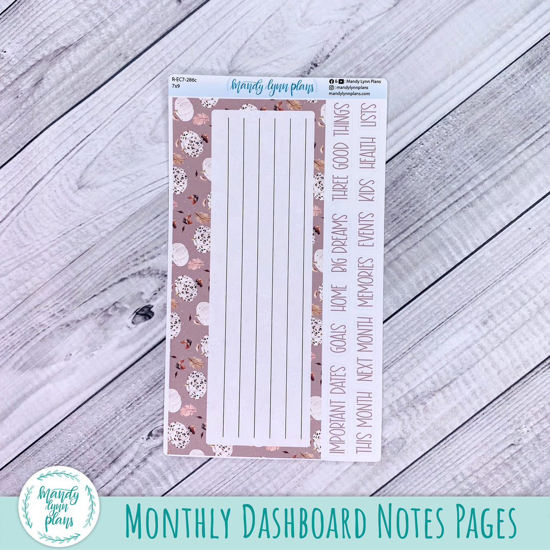 October EC 7x9 Dashboard Kit || Blush and Spice || R-EC7-286