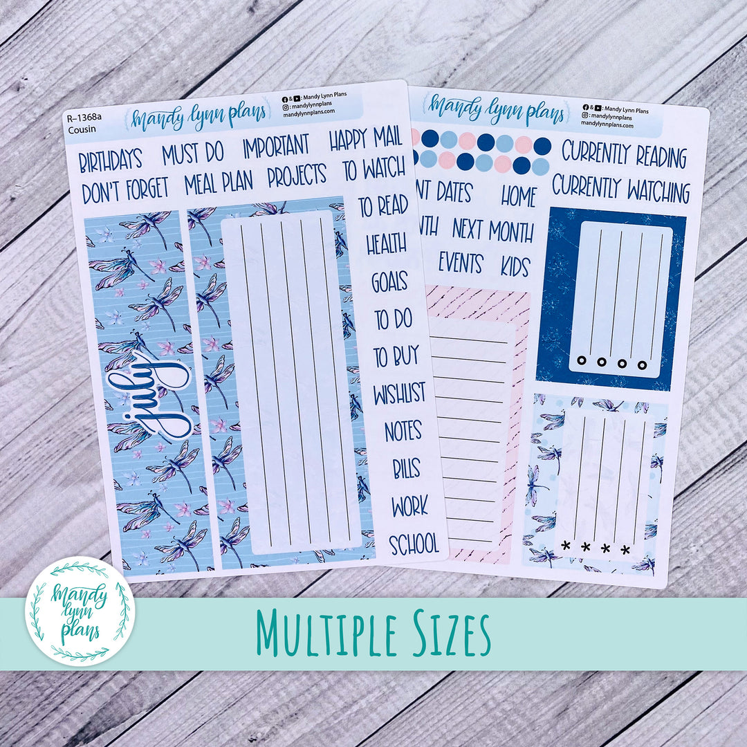 July Dashboard Kit || Hobonichi, Common Planner, Wonderland 222, Plans by Just Scribble || Dragonflies || 368