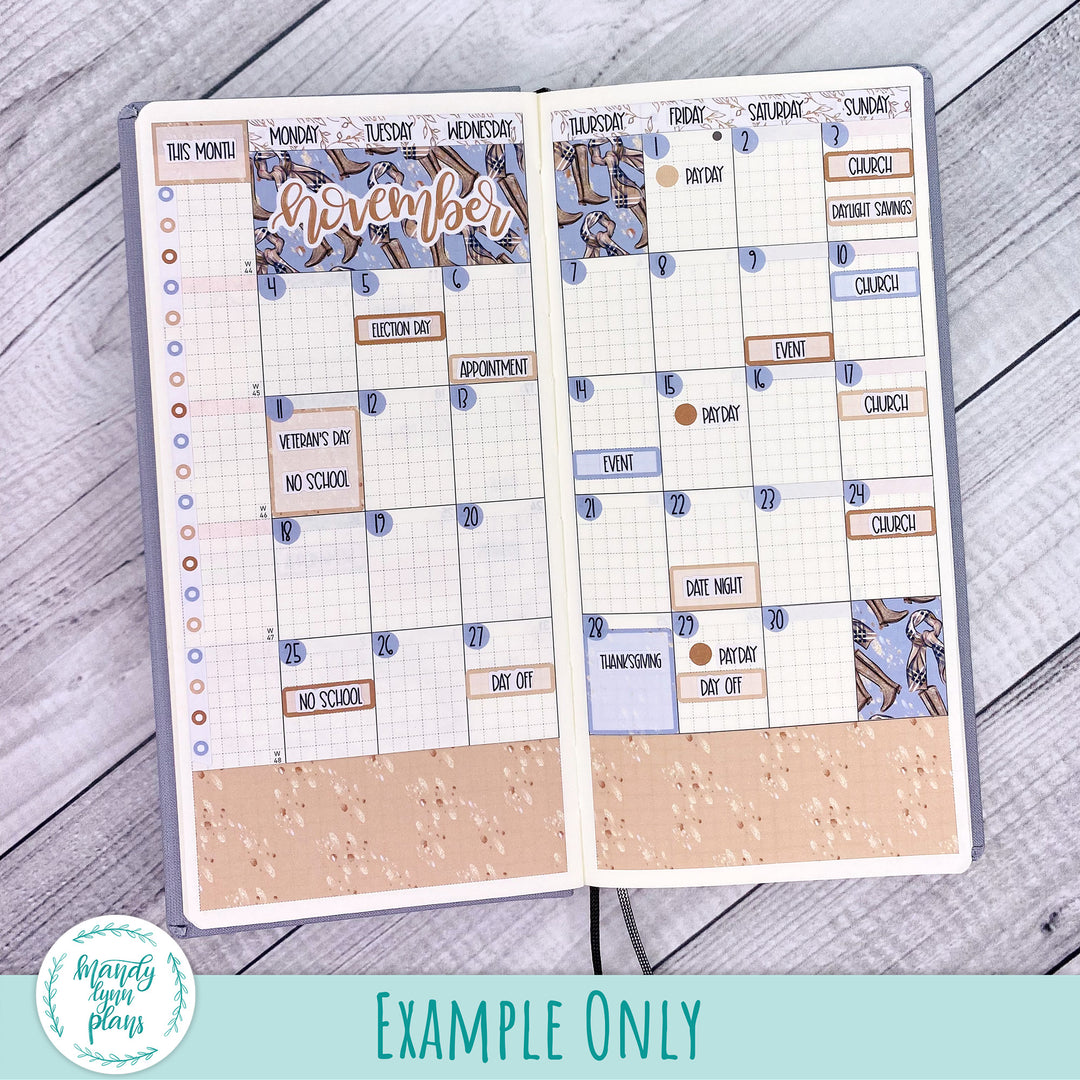 Hobonichi Weeks November 2024 Monthly Kit || Patchwork Quilt || MK-W-2287