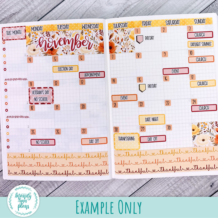 November 2024 Common Planner Monthly Kit || Patchwork Quilt || 287