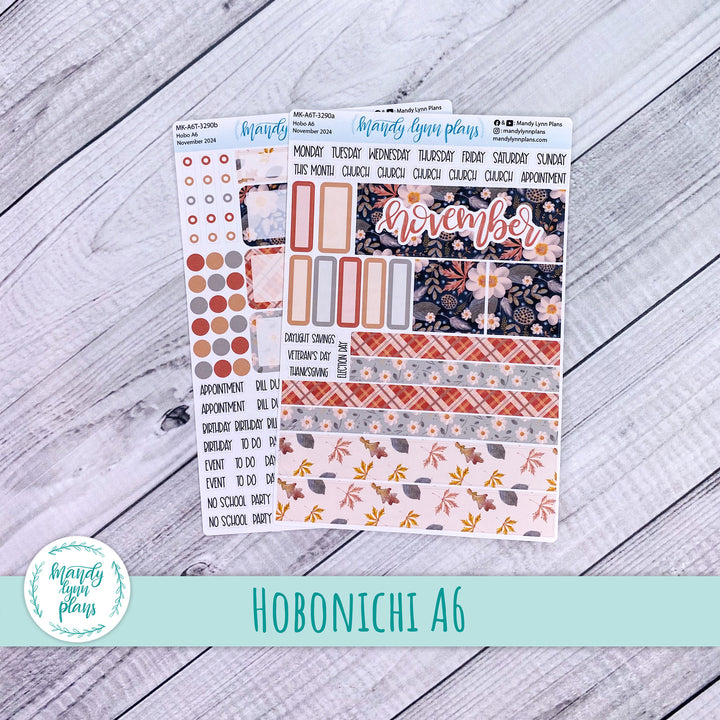 Hobonichi A6 November 2024 Monthly Kit || Hello Fall || MK-A6T-3290