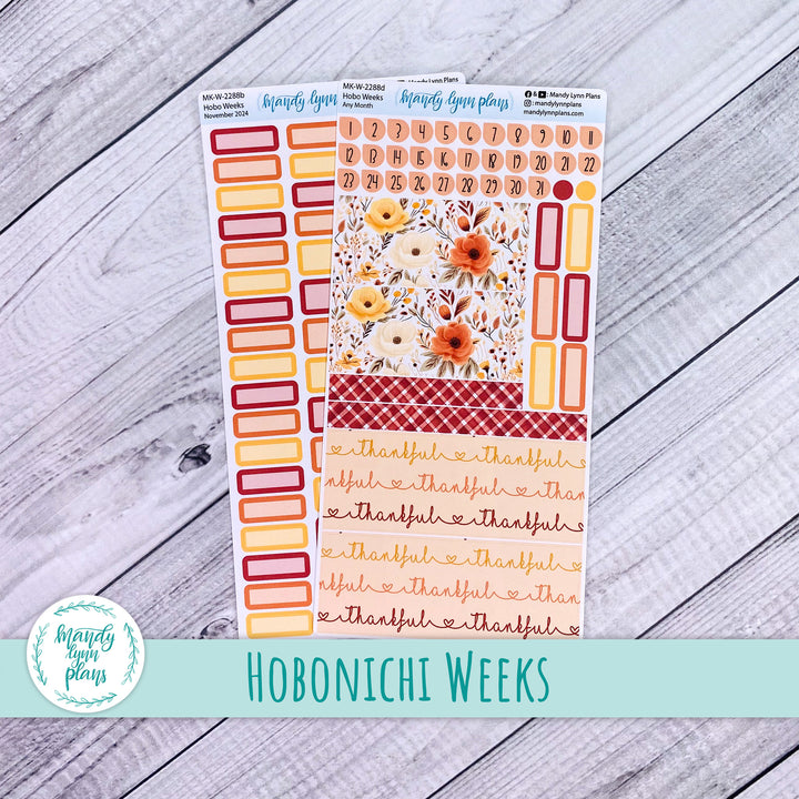 Any Month Hobonichi Weeks Monthly Kit || Thankful || MK-W-2288