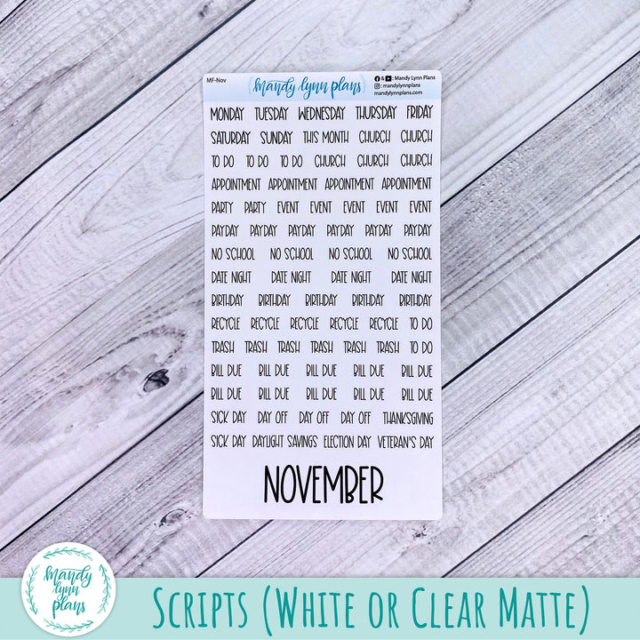 November 2024 Common Planner Monthly Kit || Fall Boots || 289