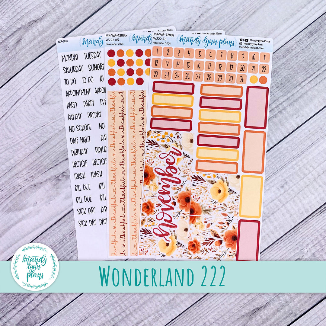 Wonderland 222 November 2024 Monthly Kit || Thankful || 288