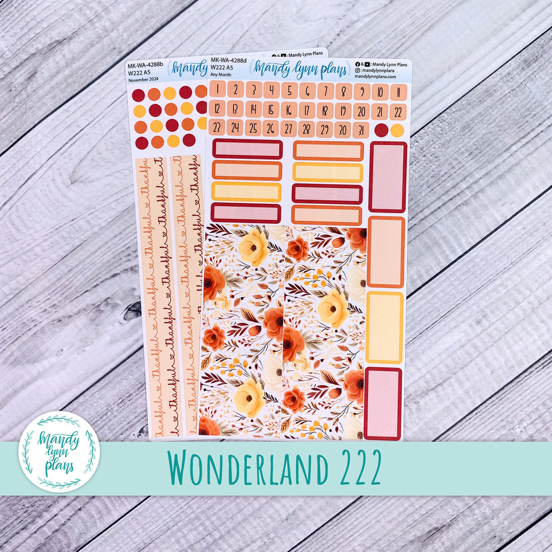 2024 Any Month Wonderland 222 Monthly Kit || Thankful || 288