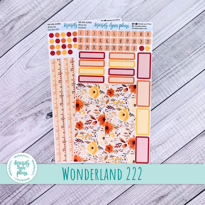 2024 Any Month Wonderland 222 Monthly Kit || Thankful || 288