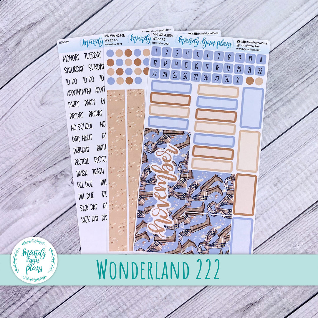 Wonderland 222 November 2024 Monthly Kit || Fall Boots || 289