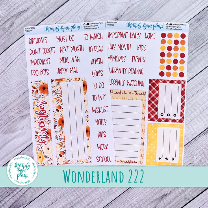 2024  November Wonderland 222 Dashboard || Thankful || 288